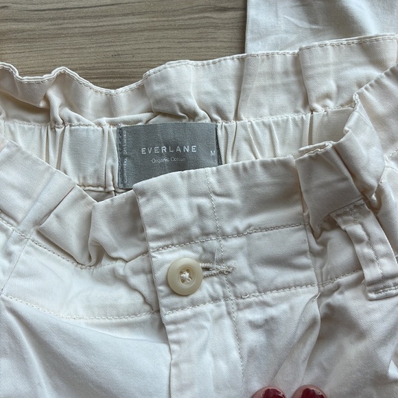Everlane - The Paper Bag Pant - Organic Cotton - Ivory Cream - M - Picture 4 of 7